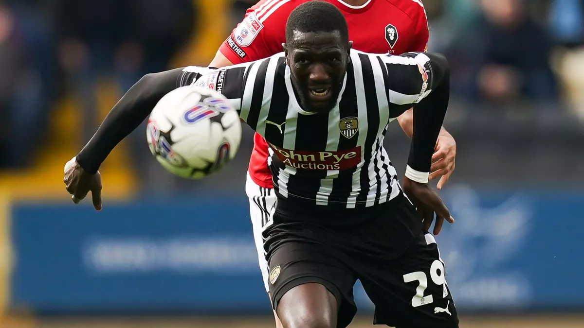 Alassana Jatta at the double for Notts County in win at Cheltenham