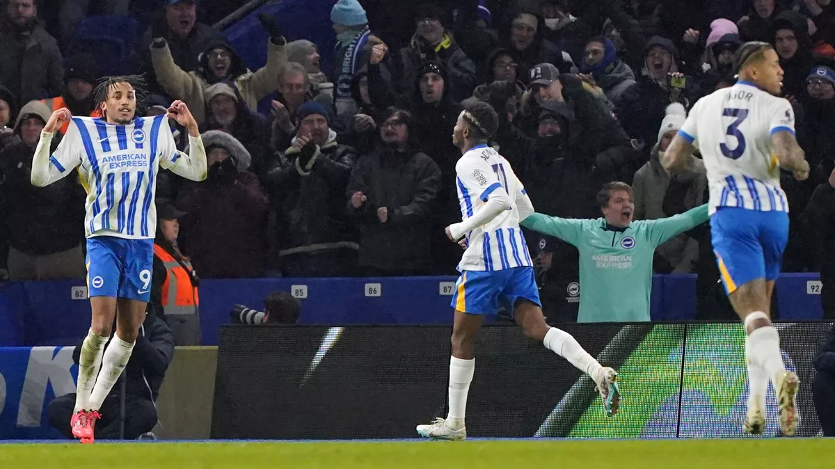 Joao Pedro dents Arsenal title hopes as Brighton earn a point