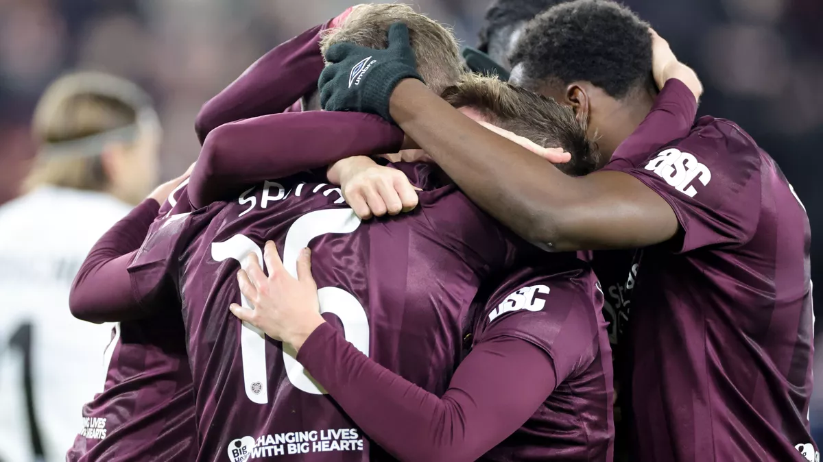 Hearts secure cup victory with Elton Kabangu's two goals in the second half against Brechin