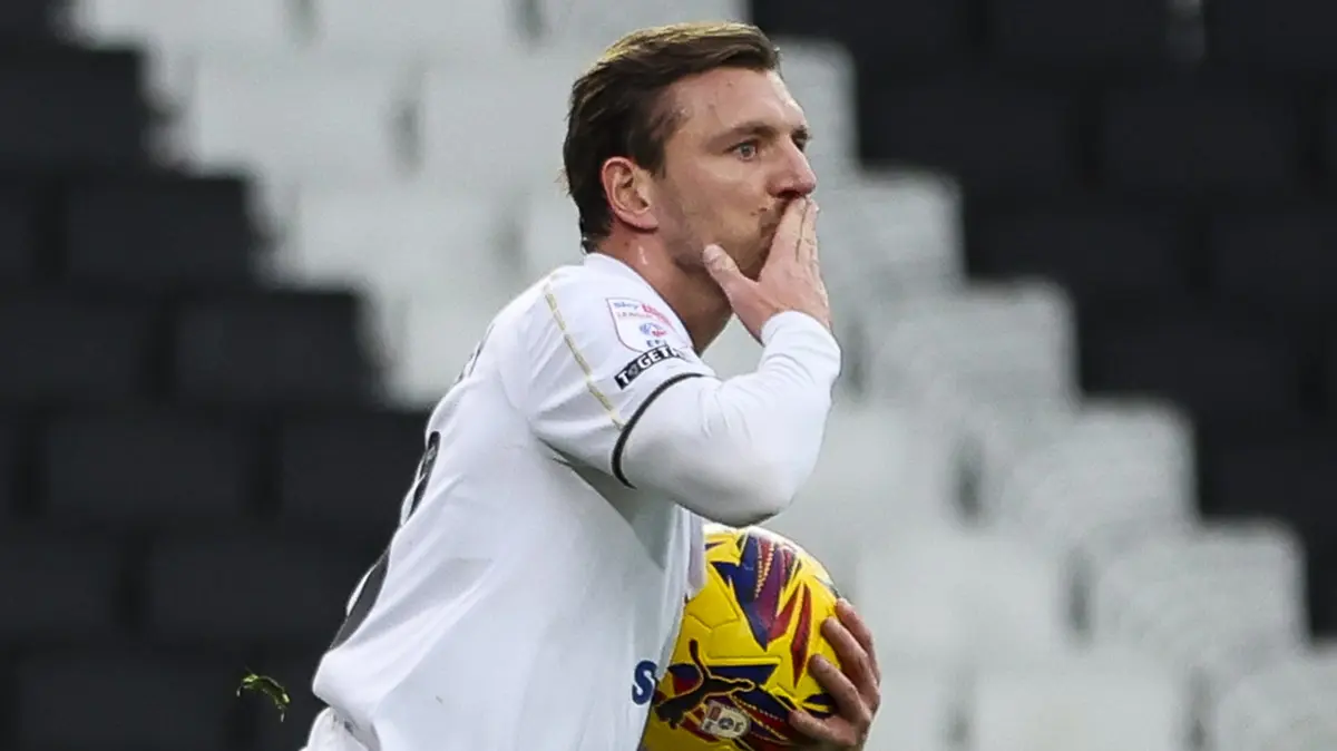 MK Dons secure victory over Harrogate with Alex Gilbey’s last-minute goal