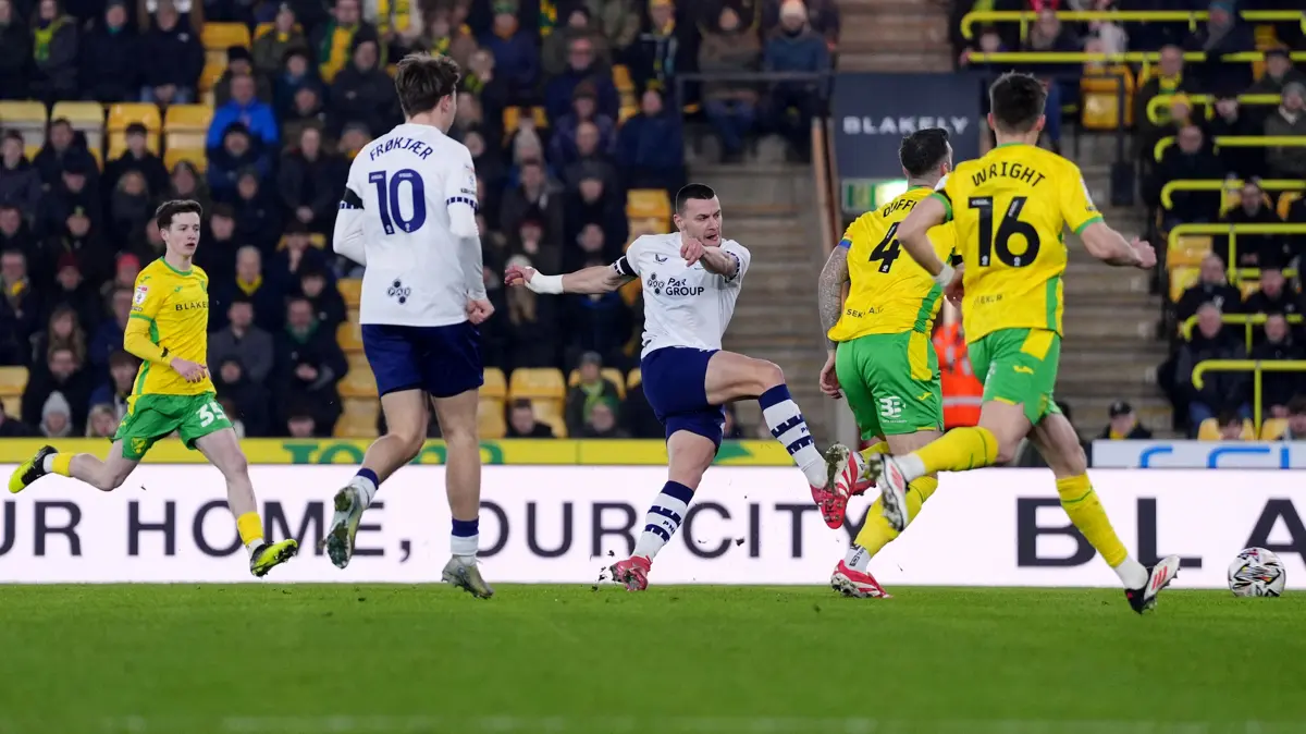 Milutin Osmajic secures Preston's victory in hard-fought match against Norwich