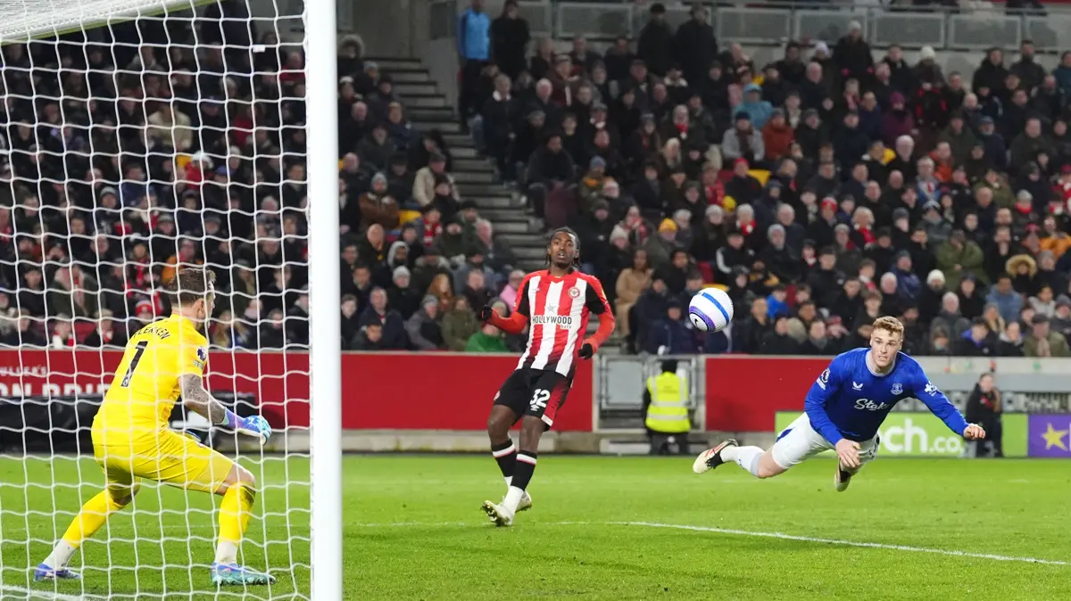 Jake O’Brien's goal secures draw for Everton against Brentford, extending unbeaten streak