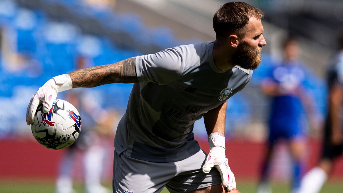 Cardiff's goalkeeper Jak Alnwick is still out of action.