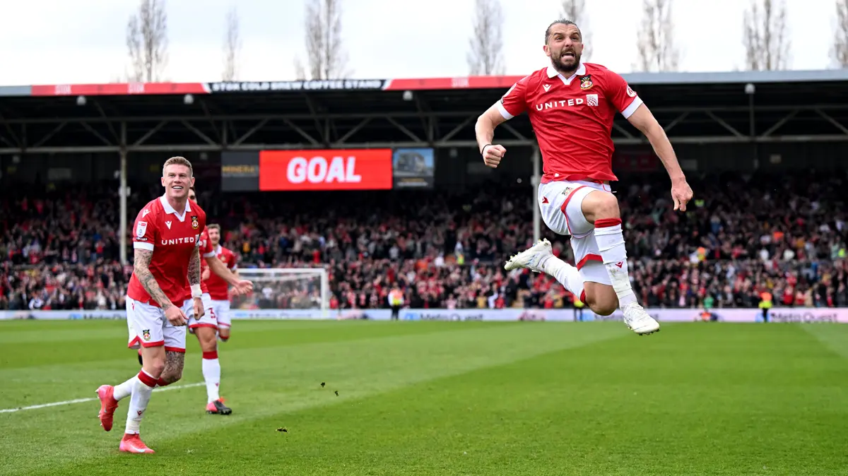 Wrexham secure victory against promotion contenders Stockport with Jay Rodriguez scoring the winning goal