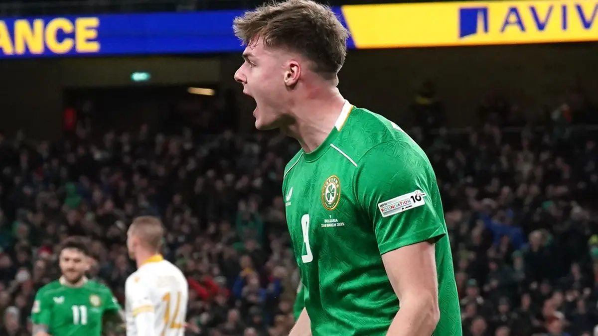 Evan Ferguson scores as Republic of Ireland come from behind to defeat Bulgaria once more