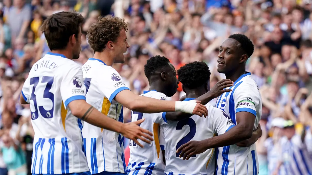 Brighton maintain hopes for European qualification with victory over Wolves