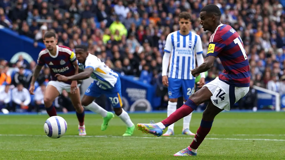 Newcastle secures a point with Alexander Isak's penalty in third attempt