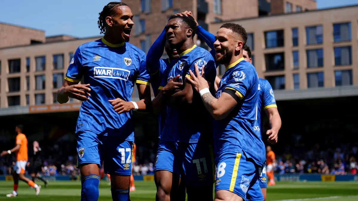 AFC Wimbledon triumph over Notts County in League Two play-off semi-final to advance to final