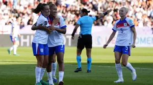 England's Lauren James nets two goals as team handles pressure to defeat the Netherlands convincingly