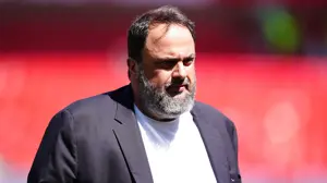 Evangelos Marinakis has a heated encounter with Nuno Espirito Santo following Forest's draw