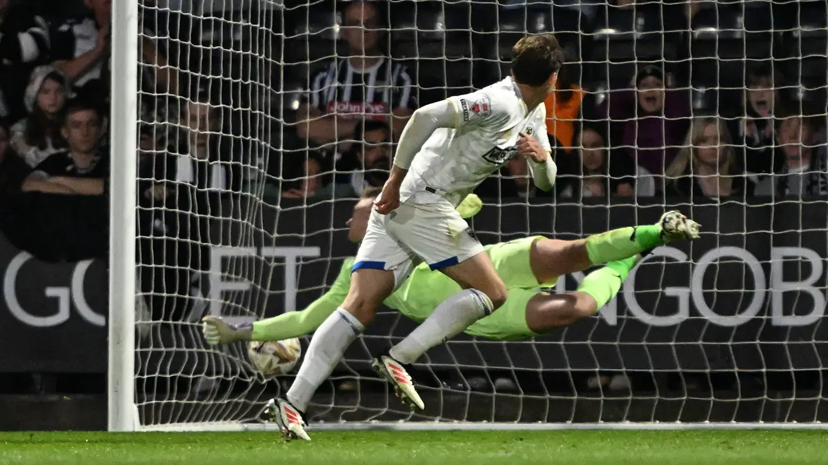 Riley Harbottle scores decisive header against Notts County, giving AFC Wimbledon a narrow advantage