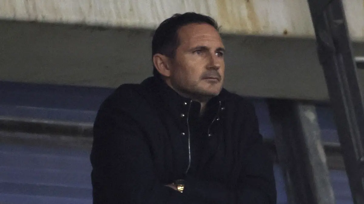 Frank Lampard observes from the stands as Coventry and Hull play to a draw